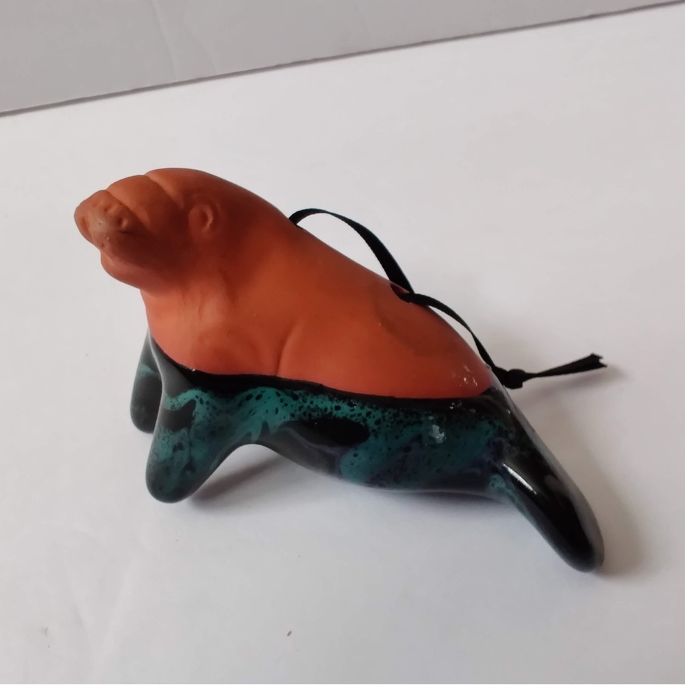 Ceramic Manatee Figurine